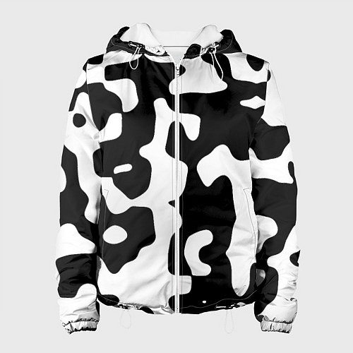 Женская куртка Камуфляж Cowskin крупный / 3D-Белый – фото 1