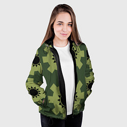 Куртка с капюшоном женская Зоро One Piece - Вано, цвет: 3D-черный — фото 2