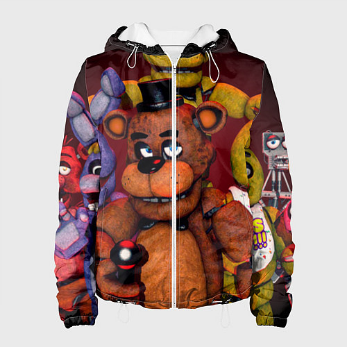 Женская куртка Пять ночей Фредди / 3D-Белый – фото 1