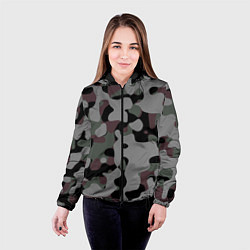Куртка с капюшоном женская Камуфляж Urban Night, цвет: 3D-черный — фото 2