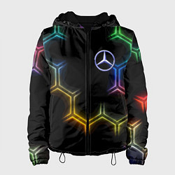 Женская куртка Mercedes - neon pattern
