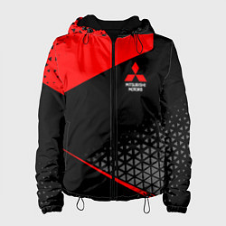 Куртка с капюшоном женская Mitsubishi - Sportwear, цвет: 3D-черный