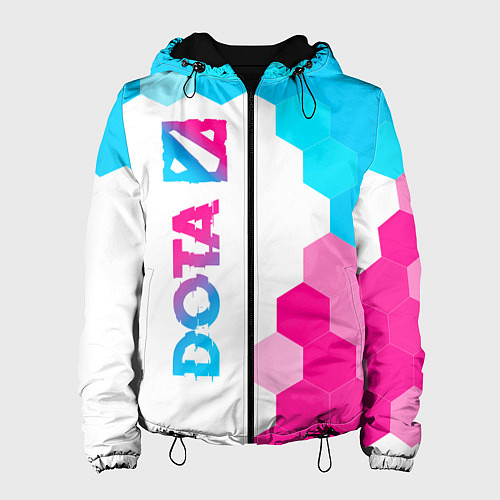 Женская куртка Dota neon gradient style: по-вертикали / 3D-Черный – фото 1