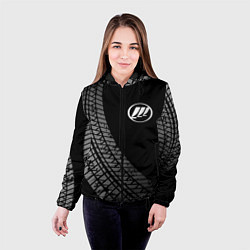 Куртка с капюшоном женская Lifan tire tracks, цвет: 3D-черный — фото 2