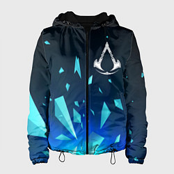 Куртка с капюшоном женская Assassins Creed взрыв частиц, цвет: 3D-черный