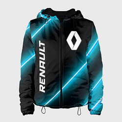 Куртка с капюшоном женская Renault неоновые лампы, цвет: 3D-черный