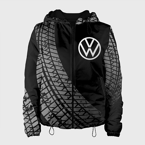 Женская куртка Volkswagen tire tracks / 3D-Черный – фото 1