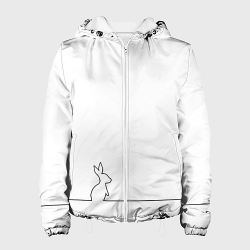 Женская куртка Кролик минимализм / 3D-Белый – фото 1