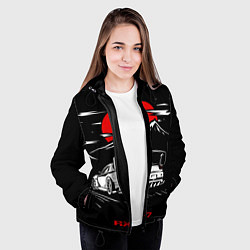 Куртка с капюшоном женская Мазда RX - 7 JDM Style, цвет: 3D-черный — фото 2