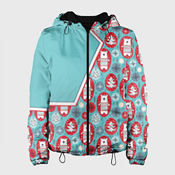 Женская куртка Новогодние мишки