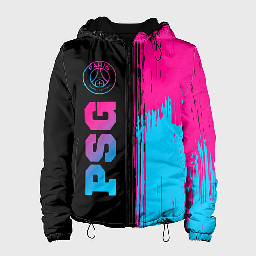 Женская куртка PSG - neon gradient: по-вертикали / 3D-Черный – фото 1