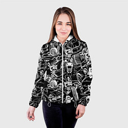 Куртка с капюшоном женская JDM Pattern, цвет: 3D-белый — фото 2