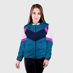 Куртка с капюшоном женская FIRM в стиле 90х, цвет: 3D-черный — фото 2