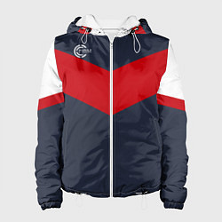 Женская куртка FIRM темно-синий с красной полосой