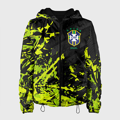 Женская куртка Сборная Бразилия пятна / 3D-Черный – фото 1