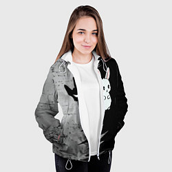 Куртка с капюшоном женская Теневой зайка, цвет: 3D-белый — фото 2
