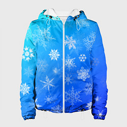 Женская куртка Снежинки в небе