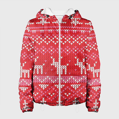 Женская куртка Тёплые олени / 3D-Белый – фото 1