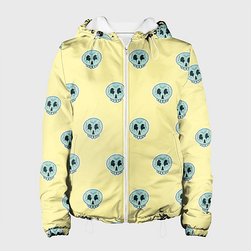 Женская куртка Милые зубастые черепочки / 3D-Белый – фото 1