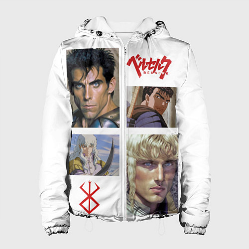 Женская куртка Оуэн Уилсон и Бен Стиллер в аниме Берсерк / 3D-Белый – фото 1