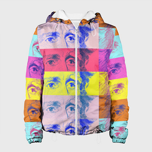 Женская куртка Глаза Джексона / 3D-Белый – фото 1
