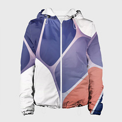 Женская куртка Узор из синих, фиолетовых, белых и оранжевых камне