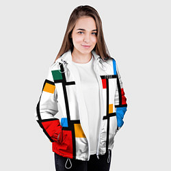 Куртка с капюшоном женская Как свитер из 80х FIRM, цвет: 3D-белый — фото 2