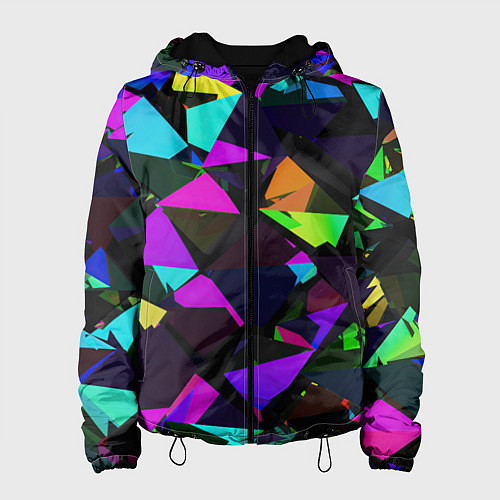 Женская куртка Shapes triangle geometry / 3D-Черный – фото 1