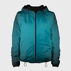 Женская куртка Темно-бирюзовый градиент