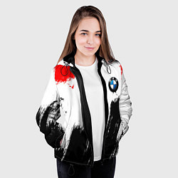 Куртка с капюшоном женская BMW art, цвет: 3D-черный — фото 2