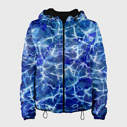 Куртка с капюшоном женская Морская бездна, цвет: 3D-черный