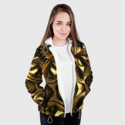 Куртка с капюшоном женская Золотой калейдоскоп, цвет: 3D-белый — фото 2