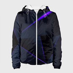 Куртка с капюшоном женская Geometry stripes neon stiil, цвет: 3D-белый