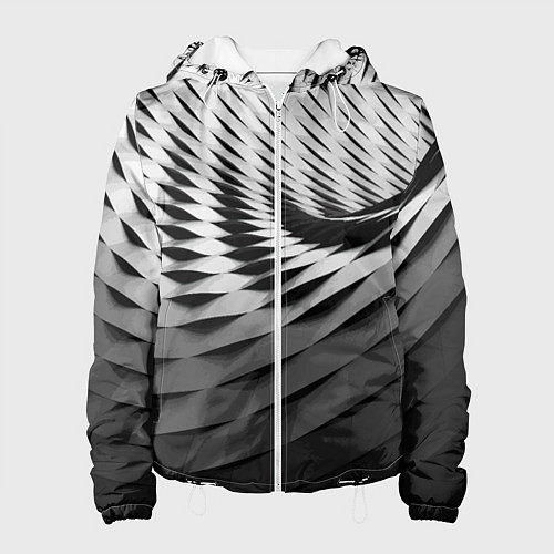 Женская куртка Авангардный модный паттерн / 3D-Белый – фото 1