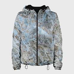 Куртка с капюшоном женская Паутина белая, цвет: 3D-черный