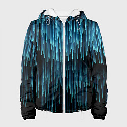 Куртка с капюшоном женская Falling rays, цвет: 3D-белый