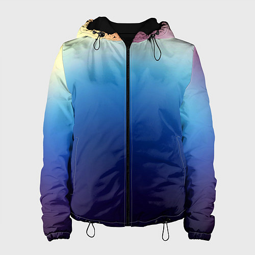 Женская куртка Blue gradient colors / 3D-Черный – фото 1