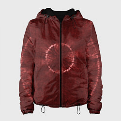 Женская куртка Красный круг тай-дай