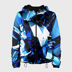 Куртка с капюшоном женская Crystal blue form, цвет: 3D-черный