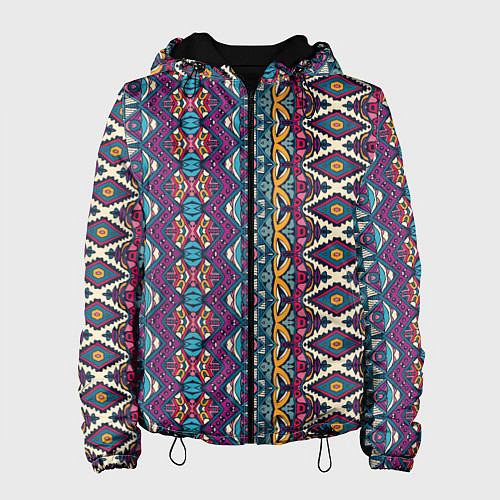 Женская куртка Мексиканский орнамент / 3D-Черный – фото 1