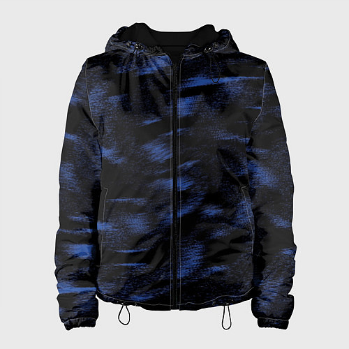 Женская куртка Абстракция синего / 3D-Черный – фото 1