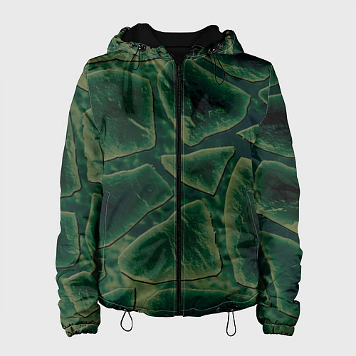 Женская куртка Малахитовые камни / 3D-Черный – фото 1