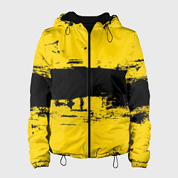 Женская куртка Черно-желтая полоса Cyberpunk 2077