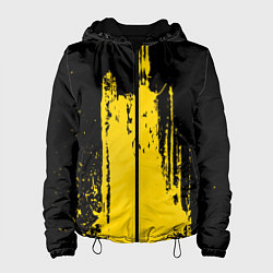 Женская куртка Фонтан бурлящей желтой краски