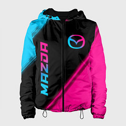 Женская куртка Mazda - neon gradient: надпись, символ