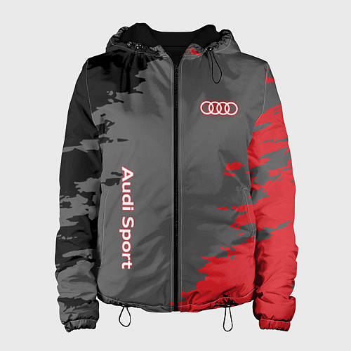 Женская куртка Audi sport grunge / 3D-Черный – фото 1