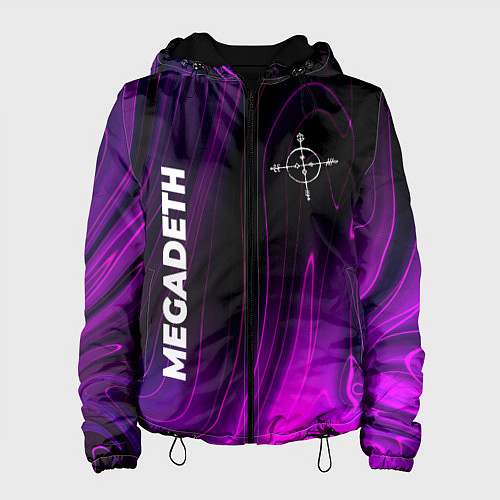 Женская куртка Megadeth violet plasma / 3D-Черный – фото 1