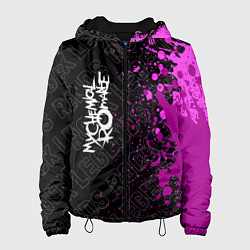 Куртка с капюшоном женская My Chemical Romance rock legends: по-вертикали, цвет: 3D-черный