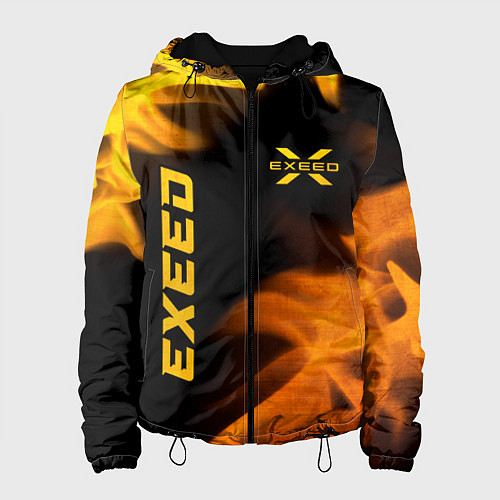 Женская куртка Exeed - gold gradient: надпись, символ / 3D-Черный – фото 1