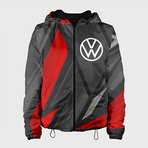 Женская куртка Volkswagen sports racing / 3D-Черный – фото 1